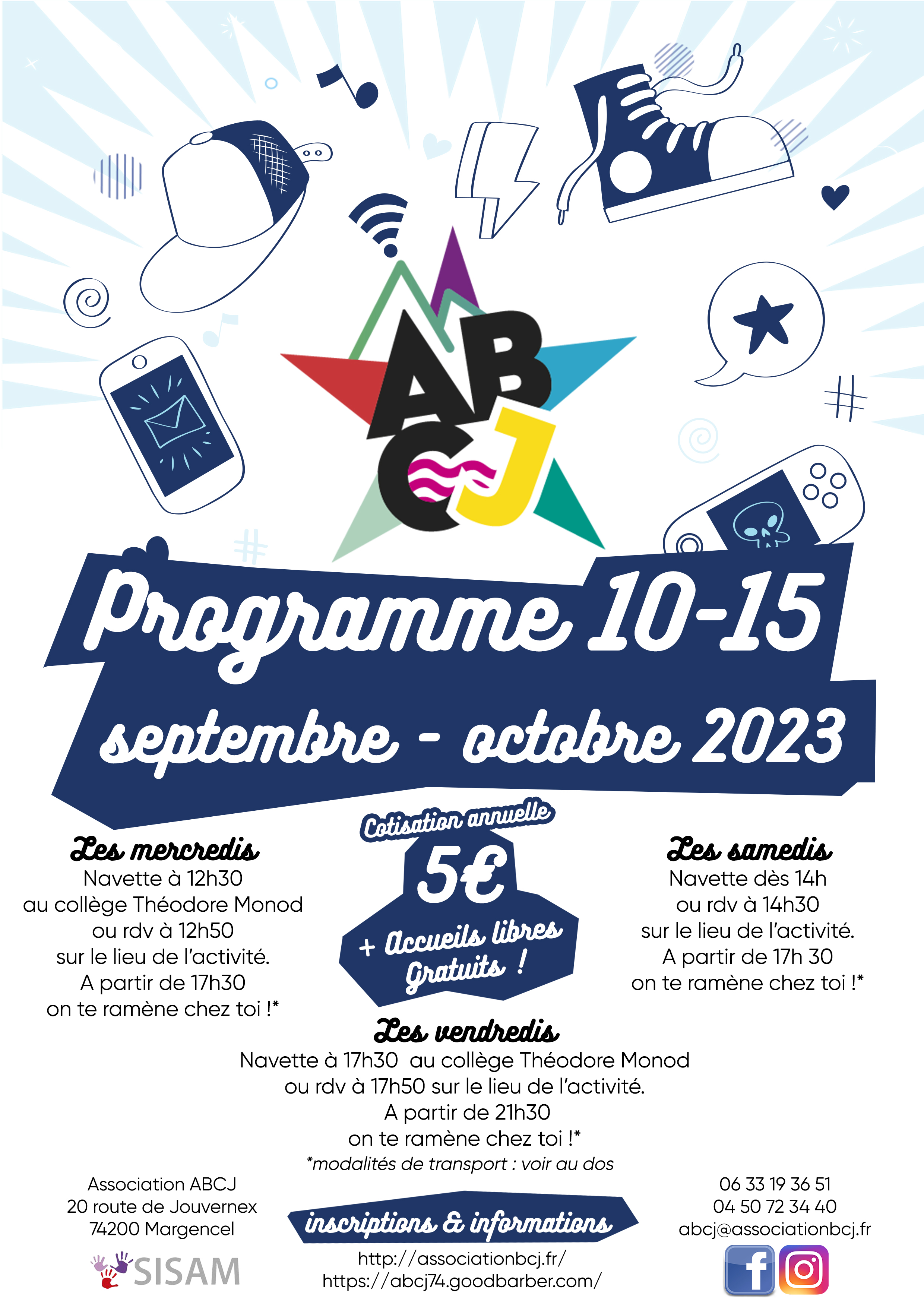 ABCJ jeunesse 10 15 ans sept oct 2023 programme recto