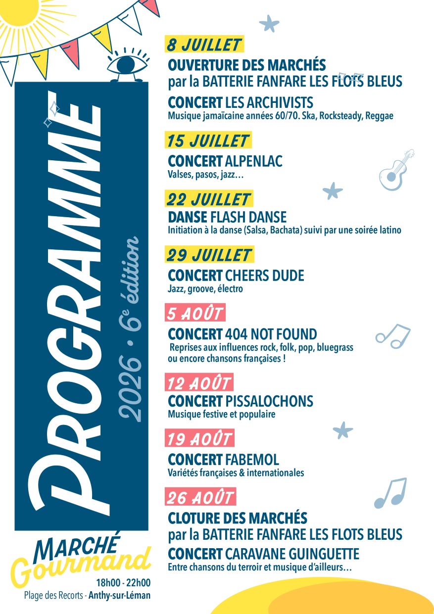 MARCHE GOURMAND PROGRAMME