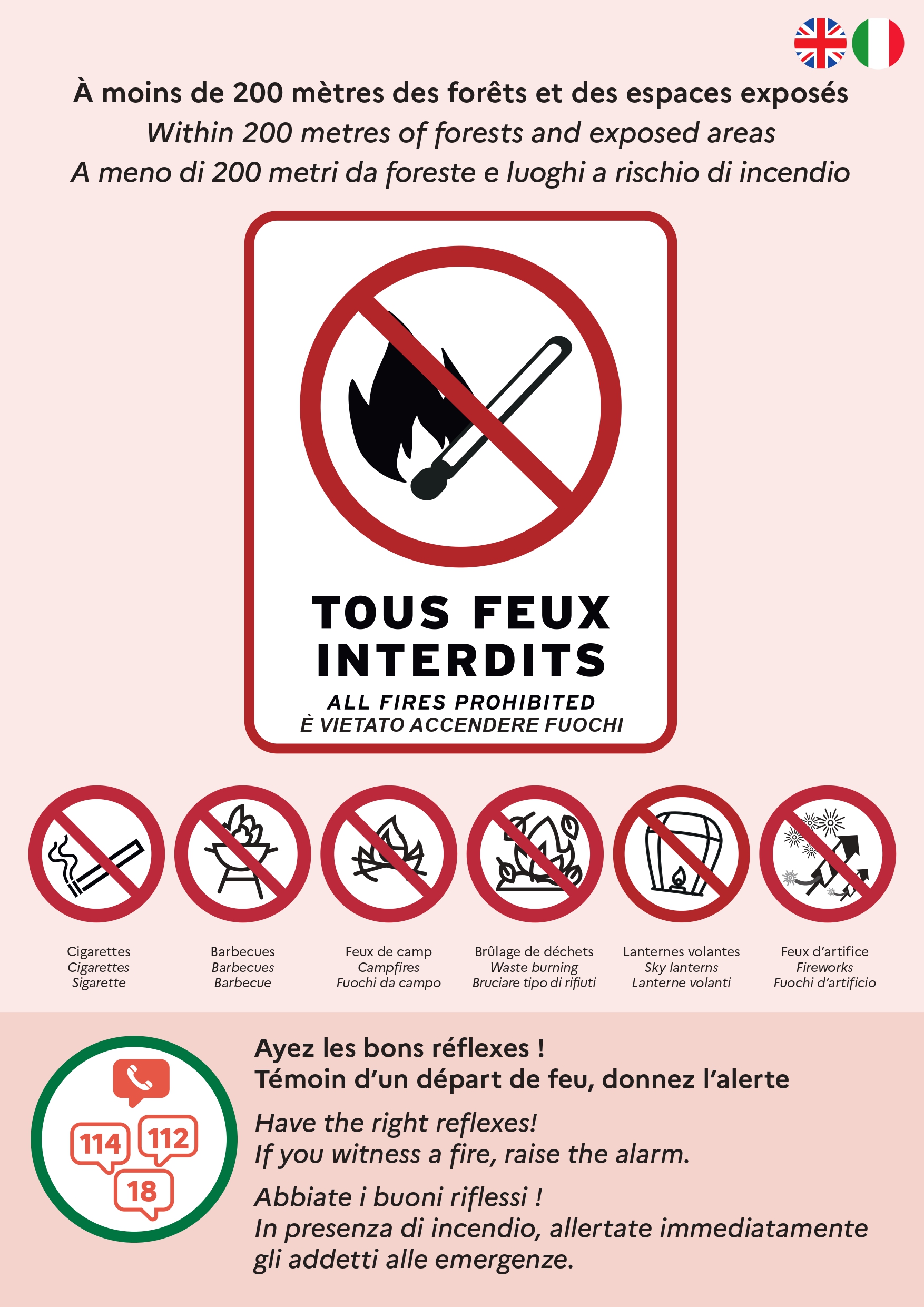 affiche A3 regulation usages feux page 0002